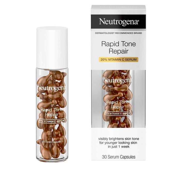 Neutrogena Rapid Tone Repair Vitamin C Serum Capsules - 30ct