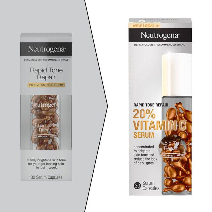 Neutrogena Rapid Tone Repair Vitamin C Serum Capsules - 30ct