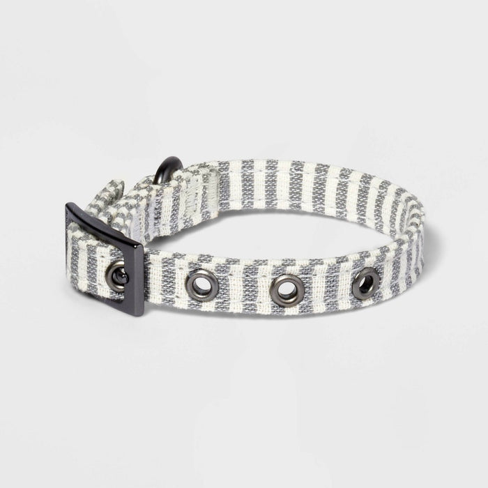 Striped Fashion Dog Collar with Pin Buckle - XS - Boots & Barkley™