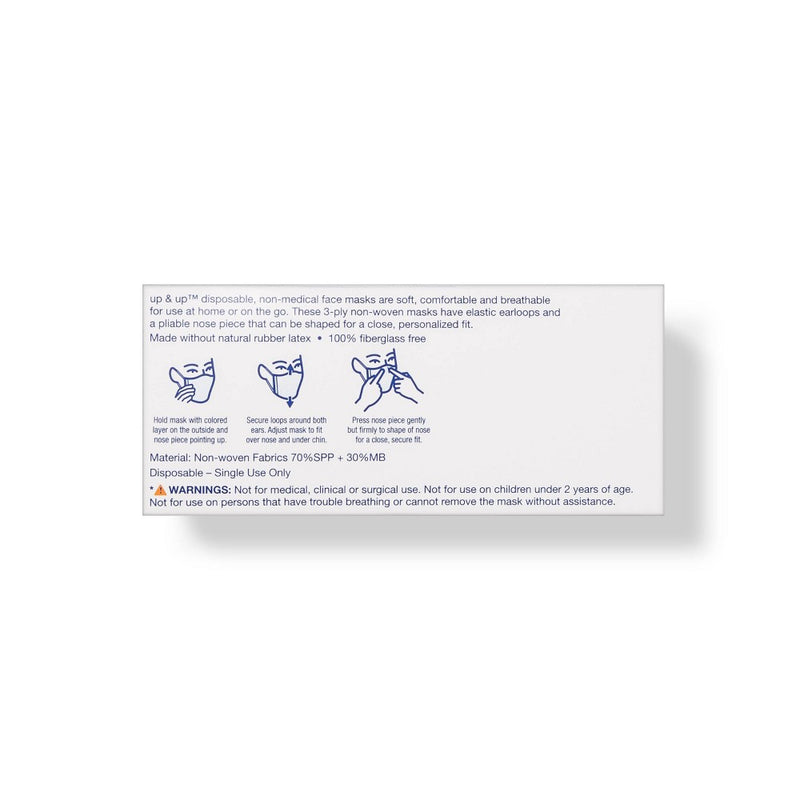 Face Mask Non Medical - 50ct - up & up™