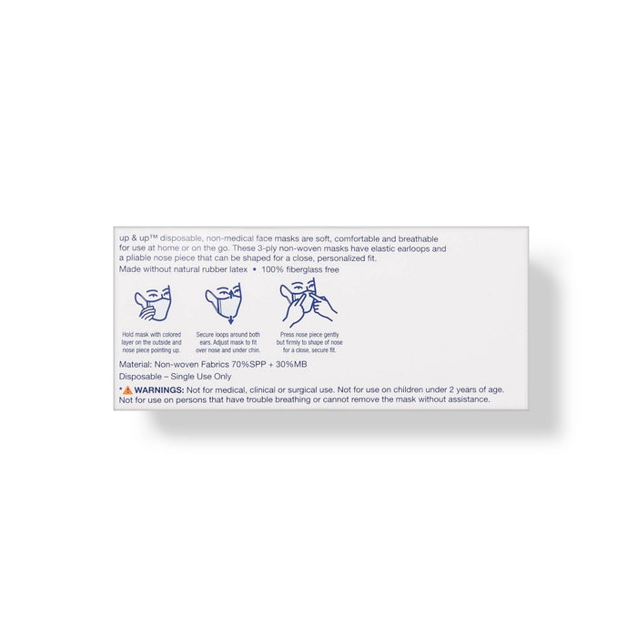 Face Mask Non Medical - 50ct - up & up™