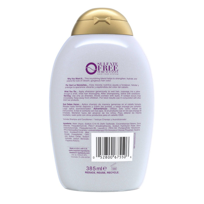 OGX ColorGlam Hugs Ultra Hydrating Shampoo - 13 fl oz