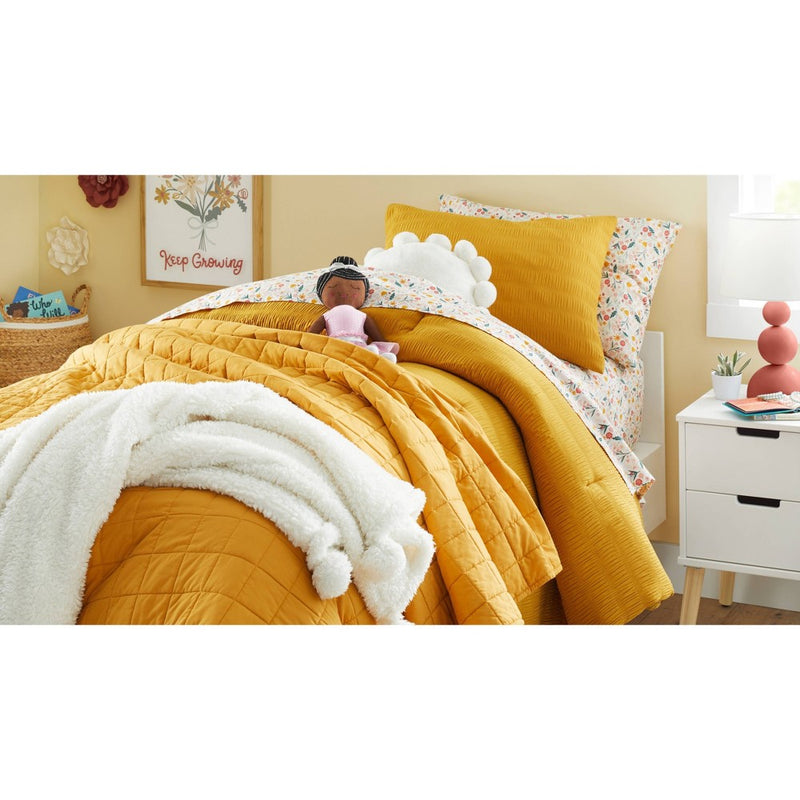 Teddy Bear Plush Throw Cream - Pillowfort™