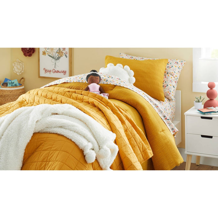 Teddy Bear Plush Throw Cream - Pillowfort™