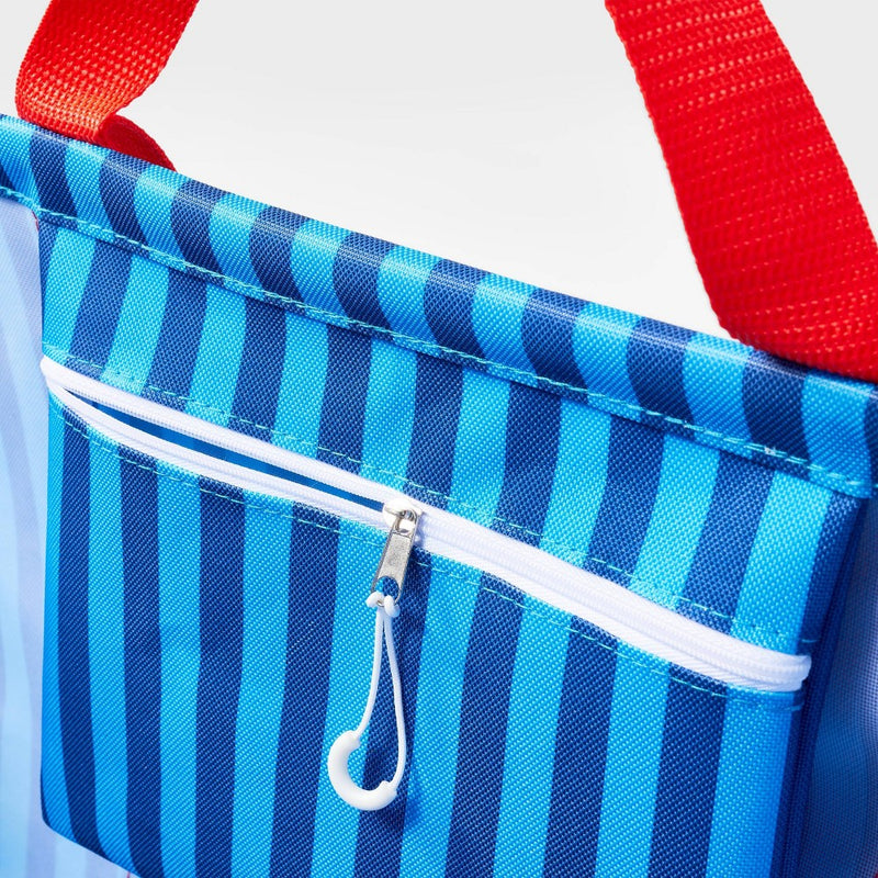 600D x 300D Printing Polyester Structured Tote with Clear Coating Blue - Sun Squad™