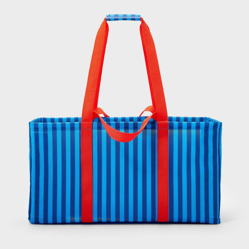 600D x 300D Printing Polyester Structured Tote with Clear Coating Blue - Sun Squad™