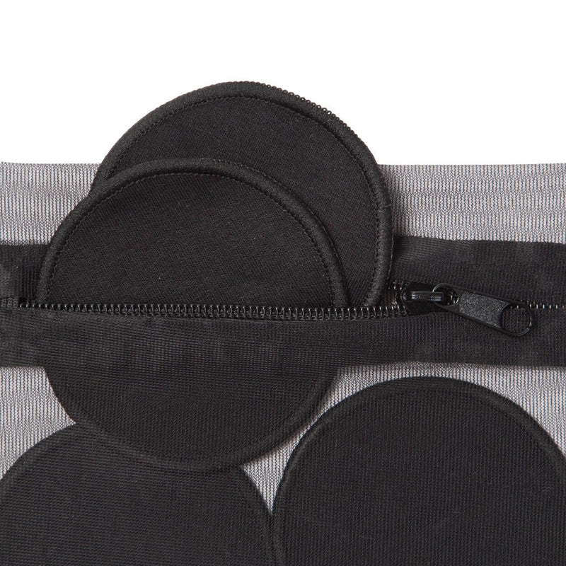 Reusable Make Up Removing Cotton Rounds with Washable Bag - Black - 16ct - up & up™