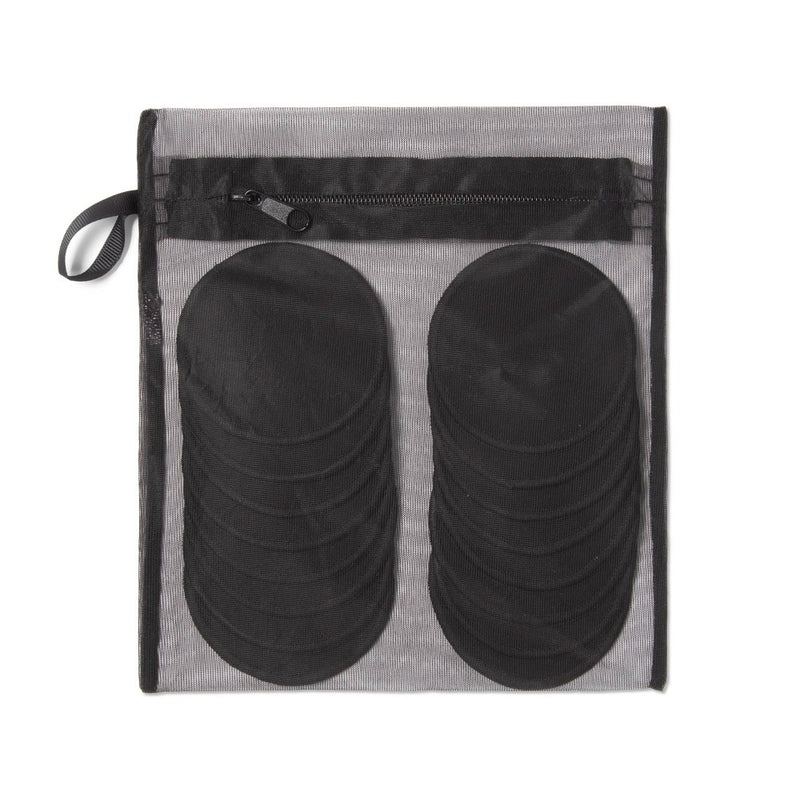Reusable Make Up Removing Cotton Rounds with Washable Bag - Black - 16ct - up & up™