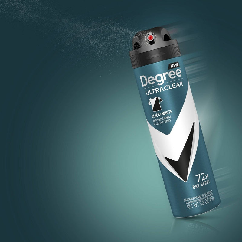 Degree Men Ultraclear Black + White 72-Hour Antiperspirant & Deodorant Spray - 3.8oz