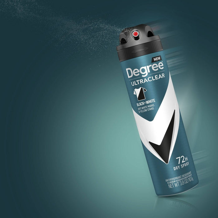 Degree Men Ultraclear Black + White 72-Hour Antiperspirant & Deodorant Spray - 3.8oz