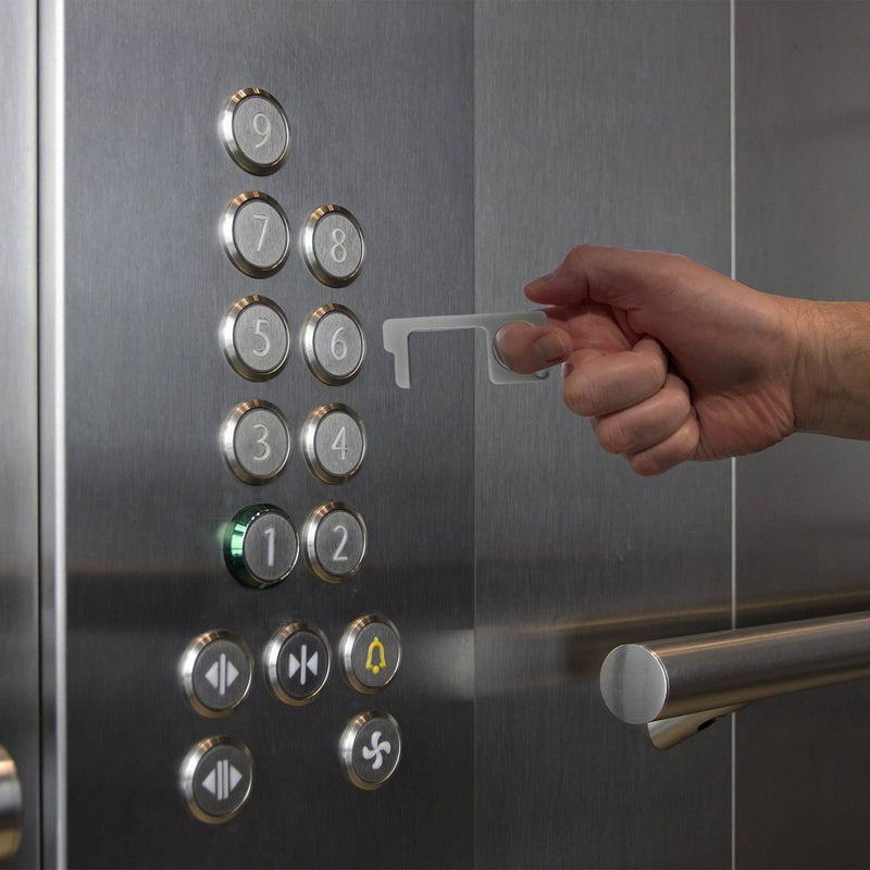 Antimicrobial Door Opener and Stylus Silver