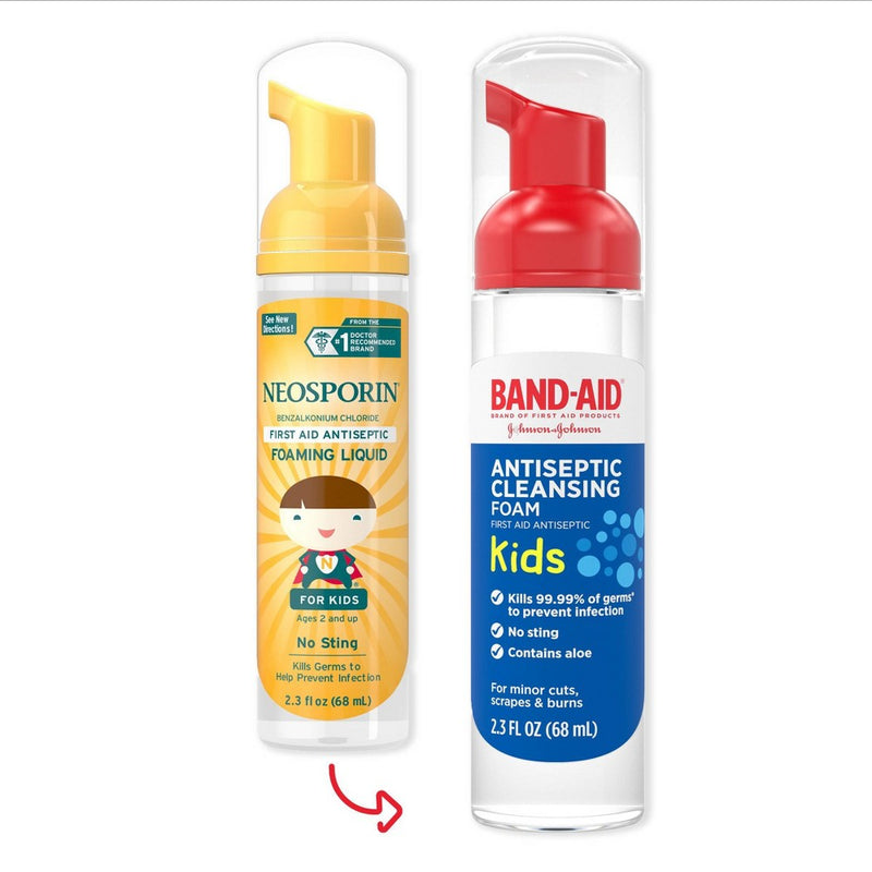 Band-Aid Kids' Antiseptic Cleansing Foam - 2.3 fl oz