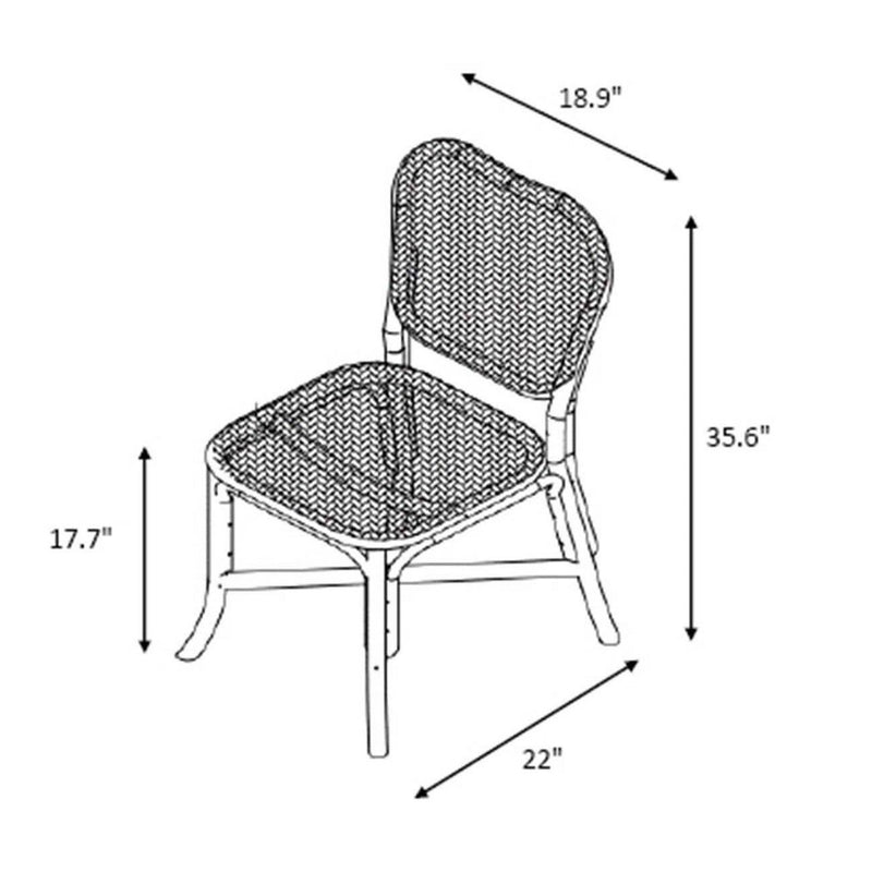 Interlaken Rattan with Woven Seat and Back Dining Chair - Threshold™ designed with Studio McGee (LOCAL PICKUP ONLY)