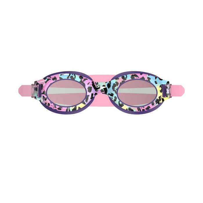 Speedo Junior Glide Print Swim Goggles - Cheetah Purple/Steel