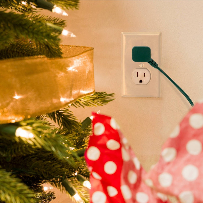 Philips 15' 3-Outlet Polarized Extension Cord Indoor Green