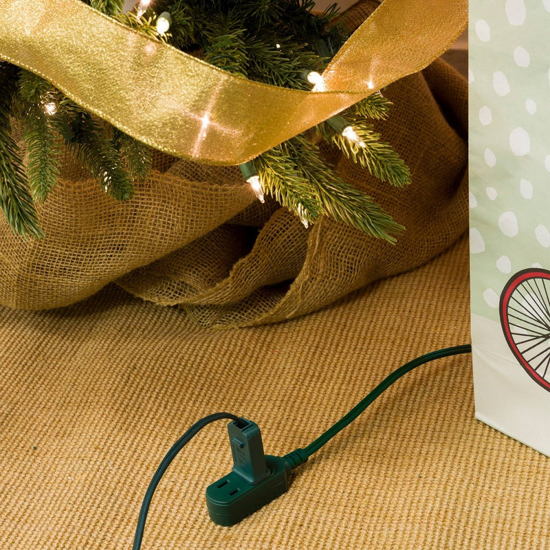 Philips 15' 3-Outlet Polarized Extension Cord Indoor Green