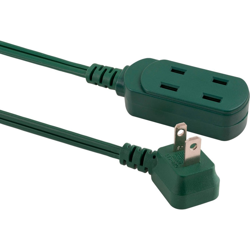 Philips 15' 3-Outlet Polarized Extension Cord Indoor Green