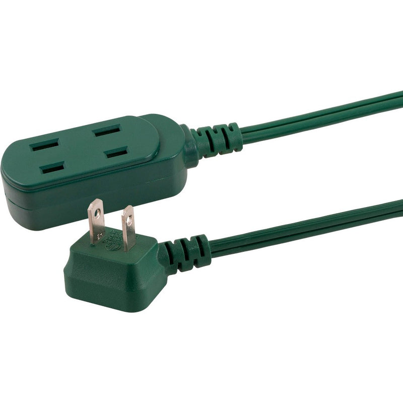 Philips 15' 3-Outlet Polarized Extension Cord Indoor Green
