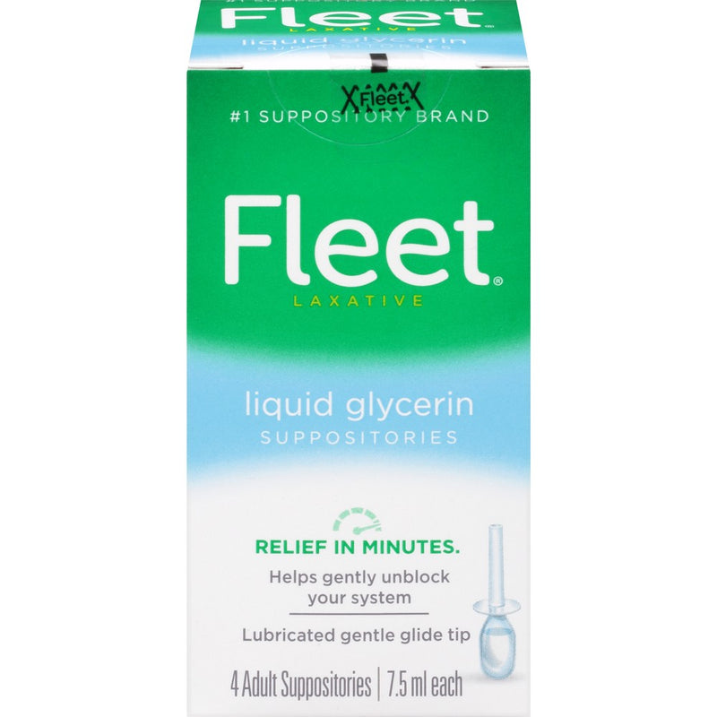 Fleet Liquid Glycerin Suppositories for Adult Constipation - 4ct