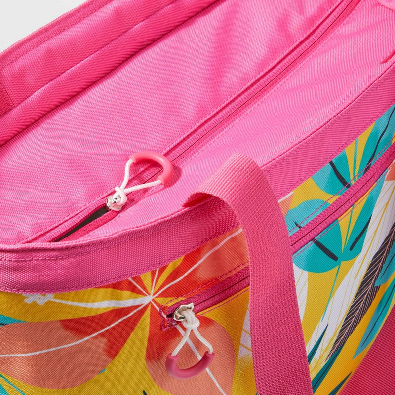 4.5qt Tote Cooler Pink Floral - Sun Squad™