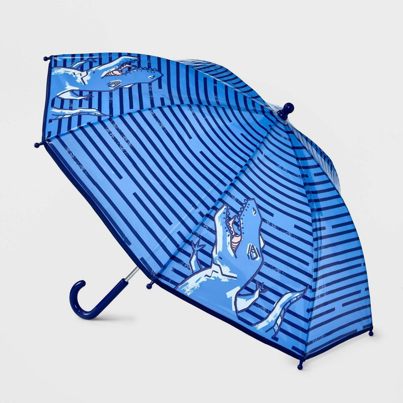 Kids' Transparent Dino Stick Umbrella - Cat & Jack™ Blue (LOCAL PICKUP ONLY)