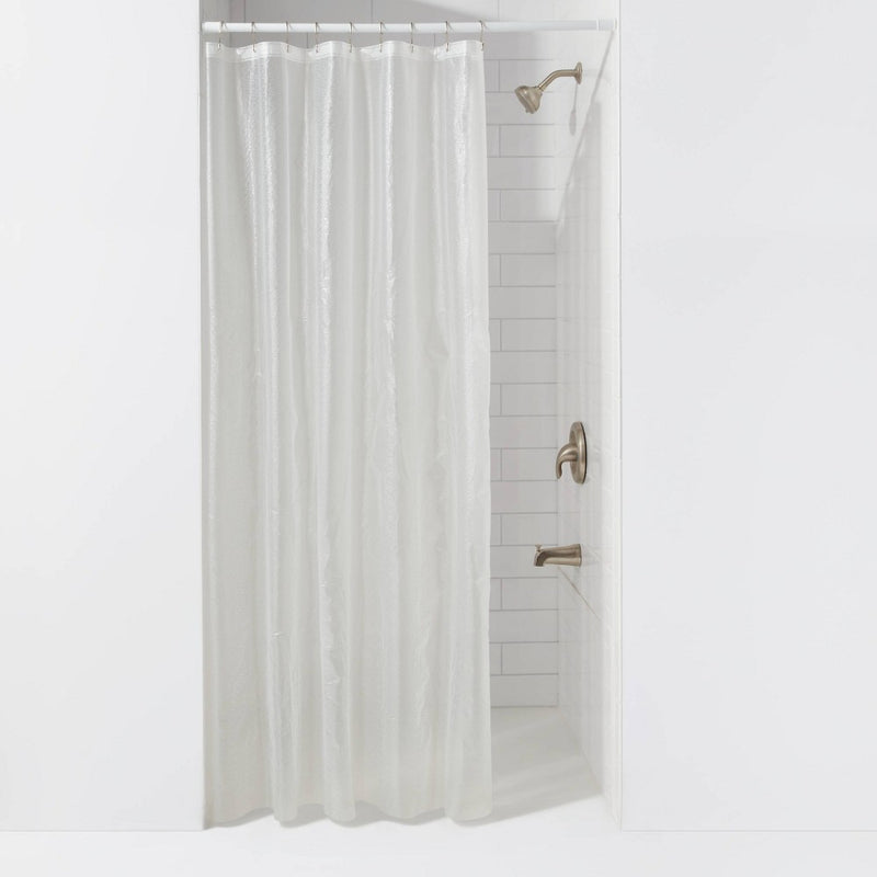 PEVA Textured Stall Shower Curtain Clear - Room Essentials™