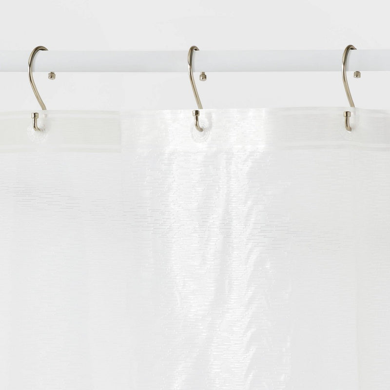 PEVA Textured Stall Shower Curtain Clear - Room Essentials™