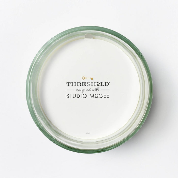 18oz Clear Glass Masala Rose Candle White - Threshold™ designed with Studio McGee
