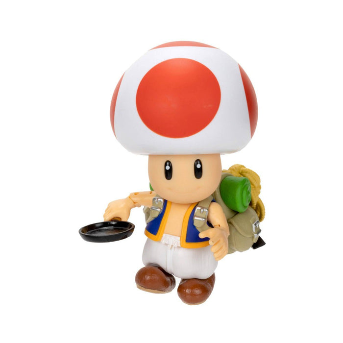 Nintendo The Super Mario Bros. Movie Toad Figure with Frying Pan Accessory