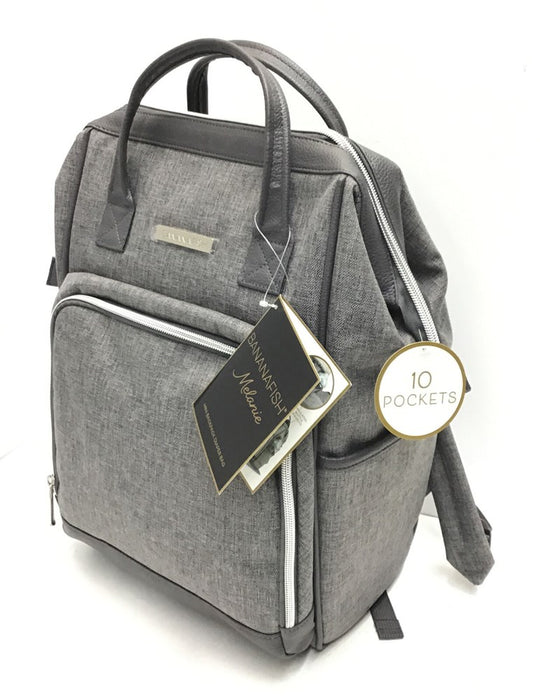 Bananafish Diaper Bag Solid - Light Gray Heather