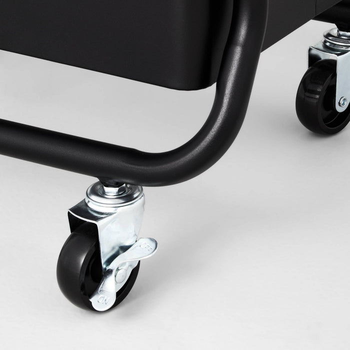 3 Tier Metal Utility Cart Black - Brightroom™