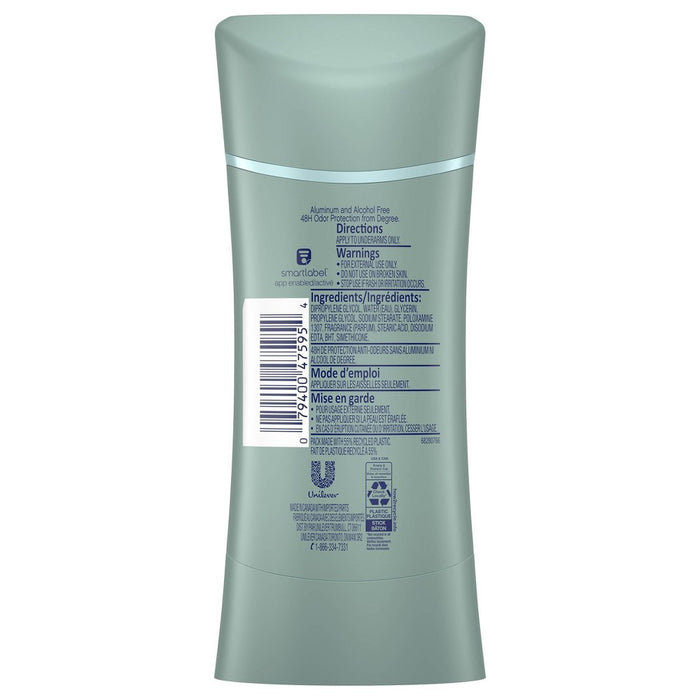 Degree 0% Aluminum Odor Protect Calming Lavender Deodorant Stick - 2.6oz