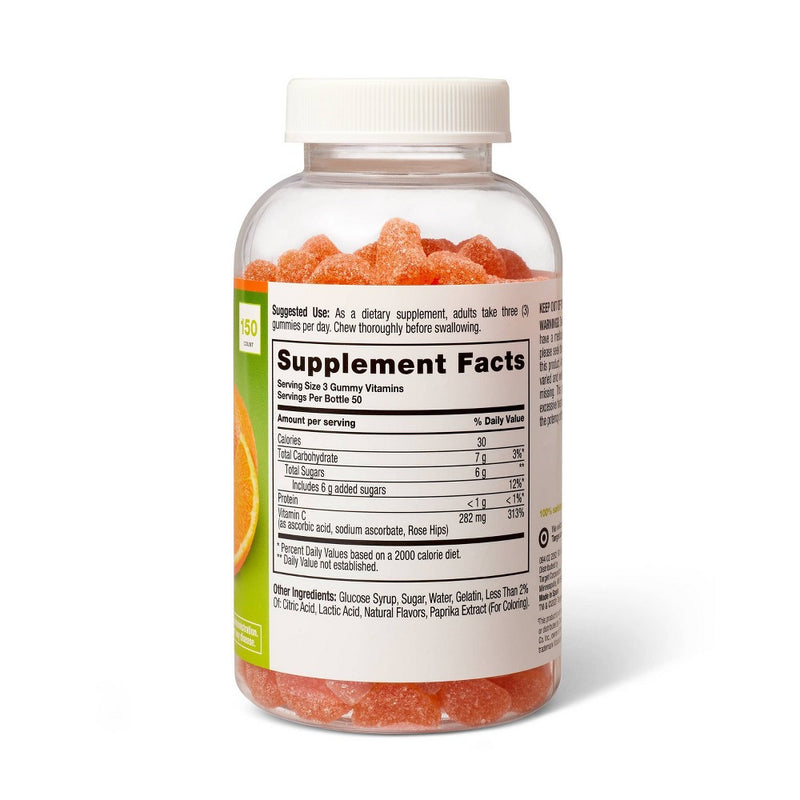 Vitamin C Gummies - Orange - 150ct - up & up™