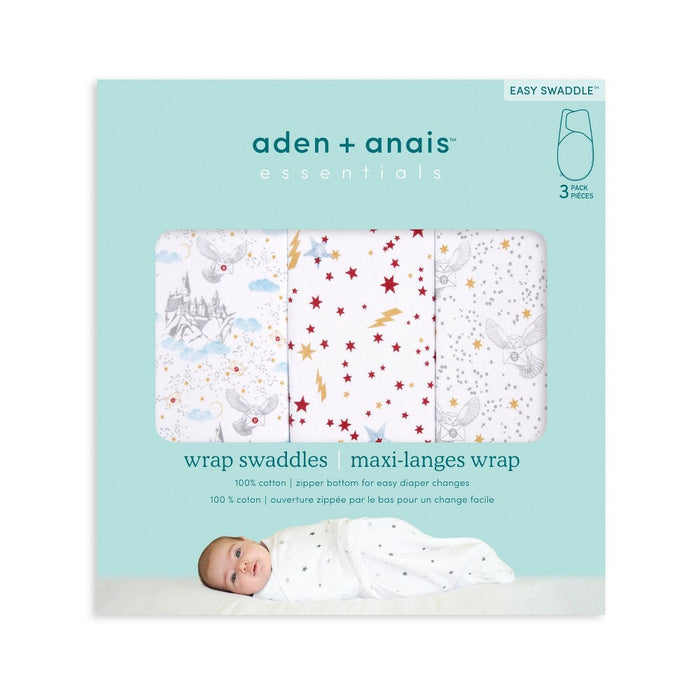 aden + anais Essentials Easy Swaddle Wrap - Harry Potter - 0-3 Months - 3pk
