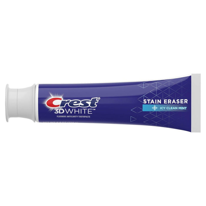 Crest 3D White Stain Eraser Teeth Whitening Toothpaste - Icy Clean Mint - 4.4oz