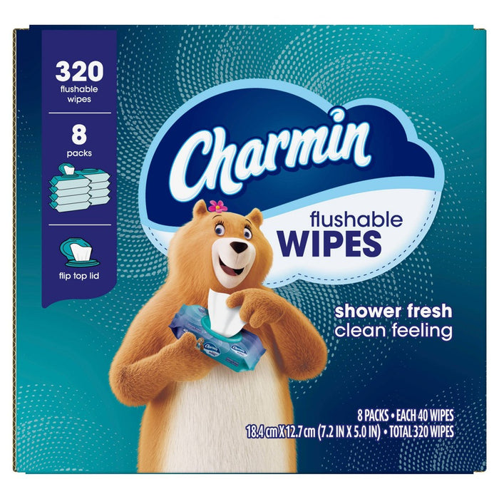 Charmin Flushable Wipes - 8pk/40ct
