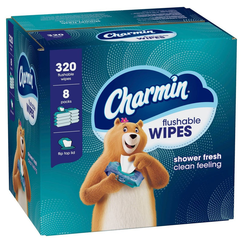 Charmin Flushable Wipes - 8pk/40ct