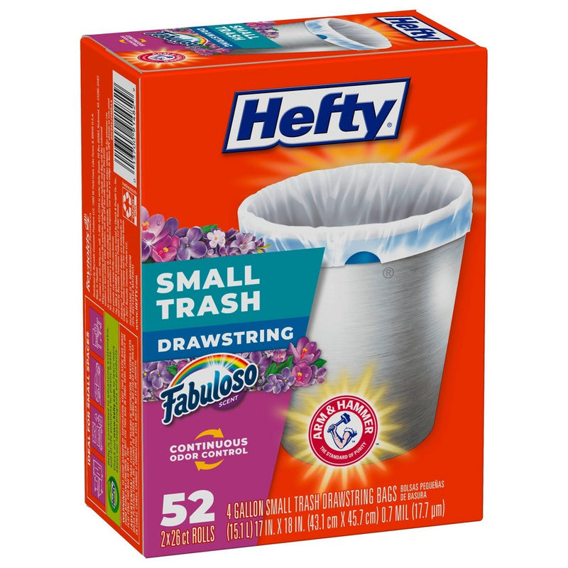 Hefty Fabuloso Trash Bag - Small - 52ct