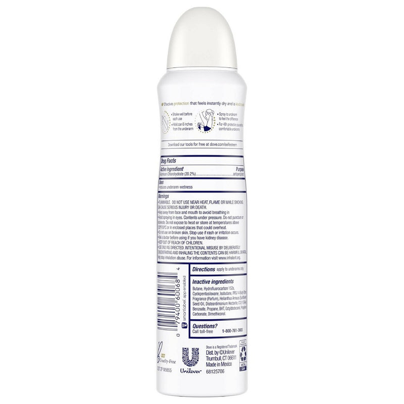 Dove Beauty Caring Coconut 48-Hour Antiperspirant & Deodorant Dry Spray - 3.8oz