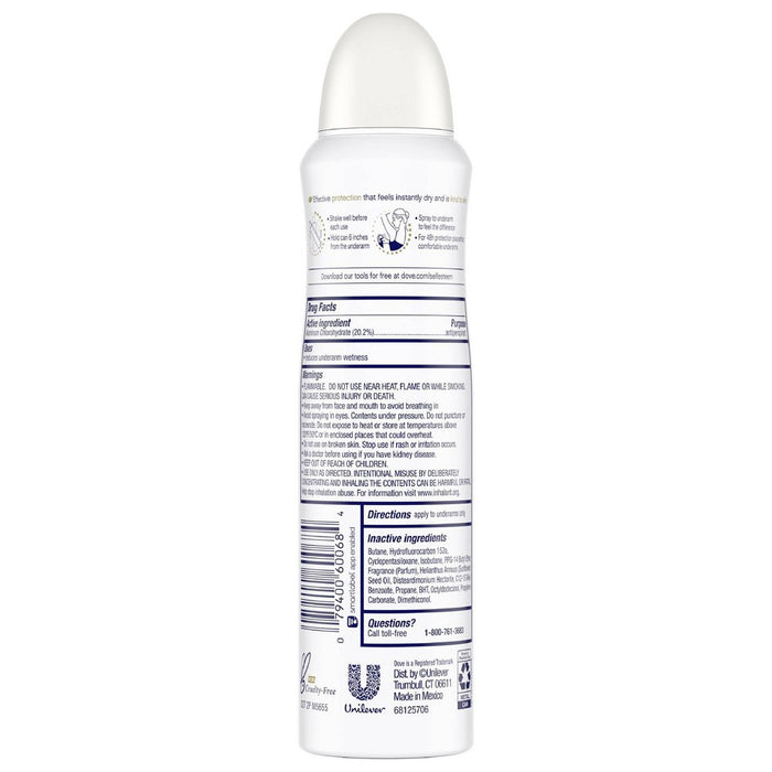 Dove Beauty Caring Coconut 48-Hour Antiperspirant & Deodorant Dry Spray - 3.8oz
