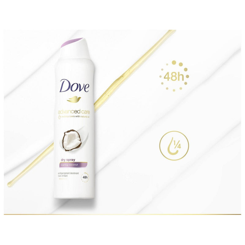 Dove Beauty Caring Coconut 48-Hour Antiperspirant & Deodorant Dry Spray - 3.8oz