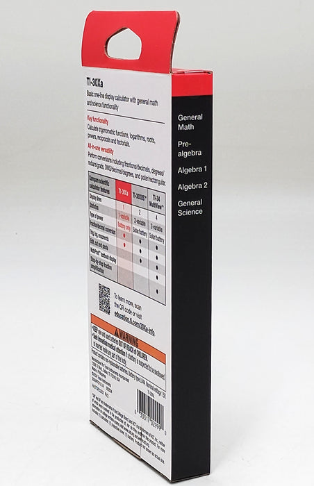 Texas Instruments TI-30Xa Scientific Calculator MAY COME IN DIFFERENT PACKAGING
