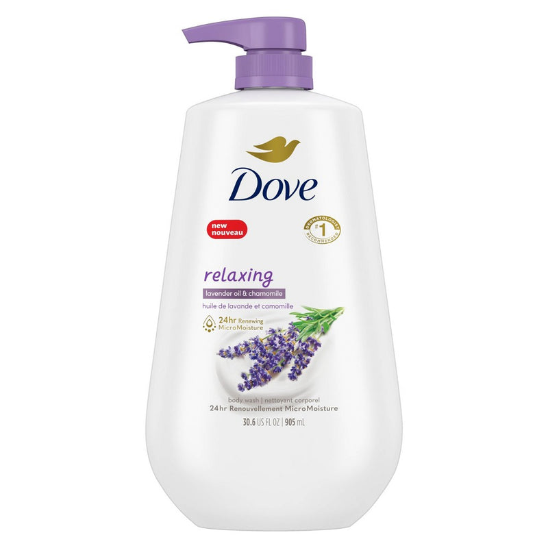 Dove Beauty Relaxing Body Wash Pump - Lavender & Chamomile - 30.6 fl oz