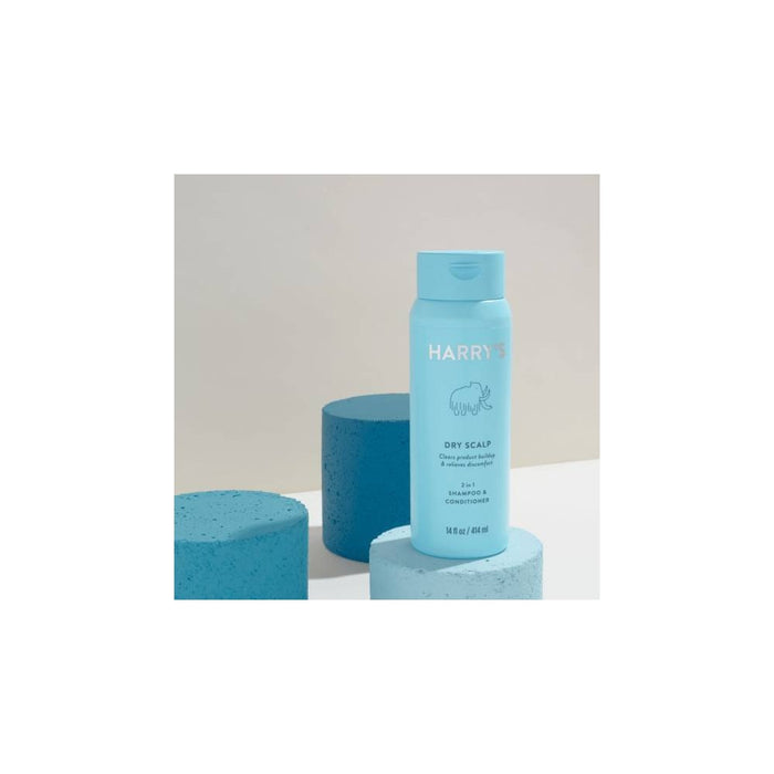 Harry's Men's Dry Scalp 2-in-1 Shampoo and Conditioner with Aloe – 14 fl oz
