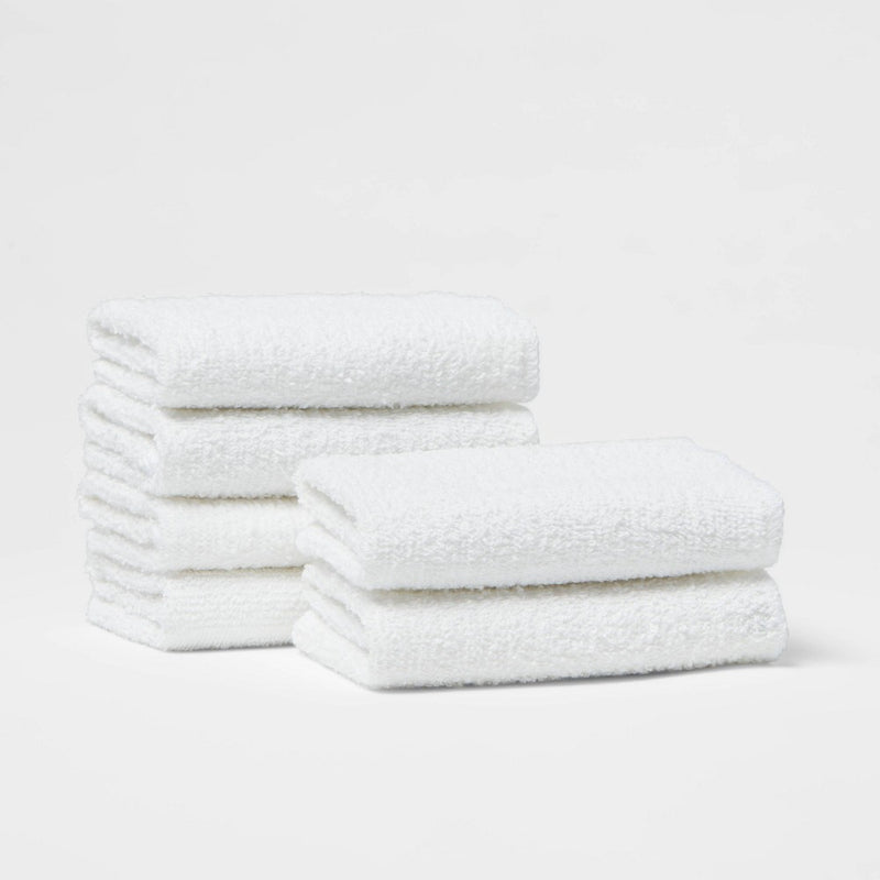 6pk Washcloth Set White - Room Essentials™