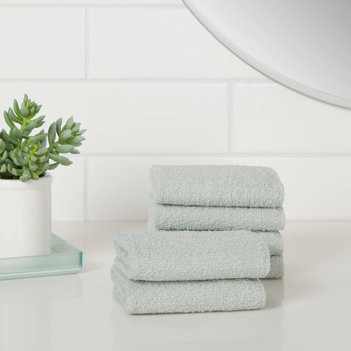 6pk Washcloth Set Mint - Room Essentials™1