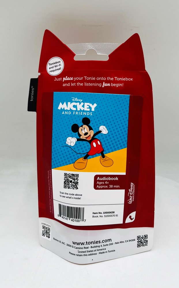 Tonies Disney Mickey Mouse Audio Play Figurine *ADD 3 TO YOUR CART & 1 IS FREE!*