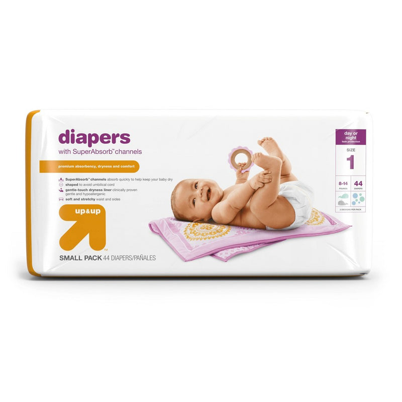 Diapers Small Pack Size 1 44ct - up & up™