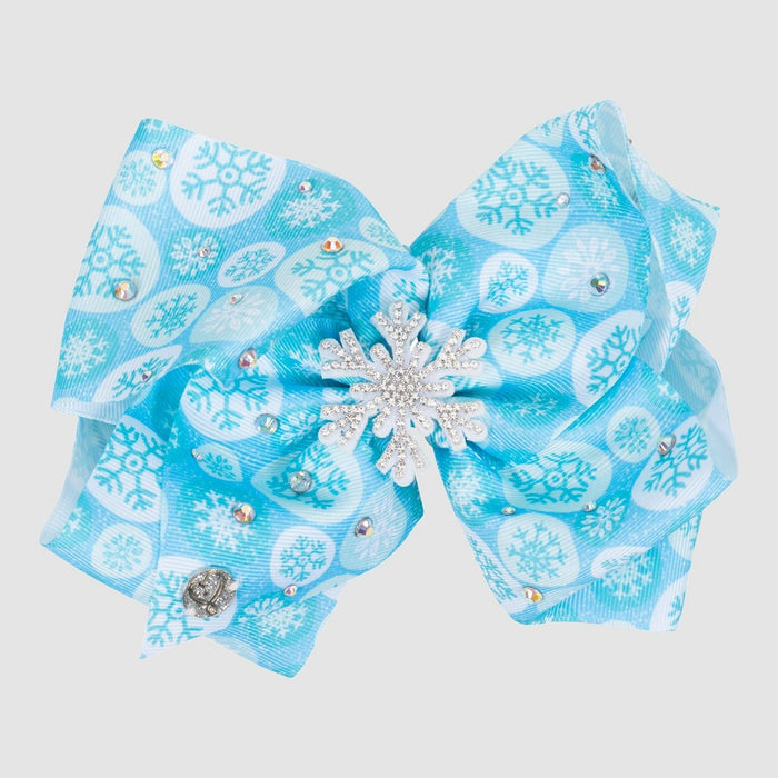 Girls' Nickelodeon JoJo Siwa Snowflake Bow Hair Clip - Blue