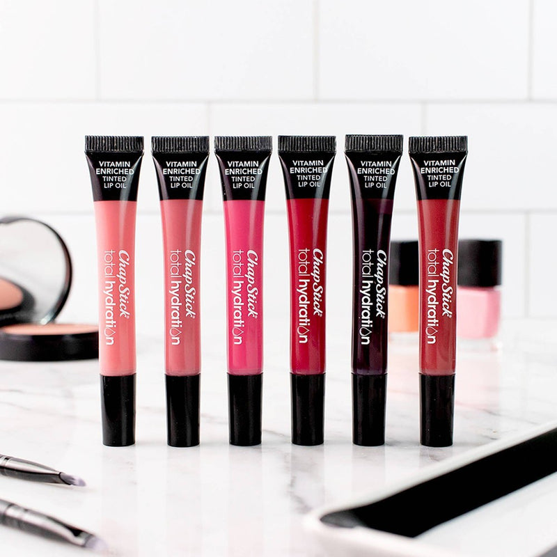 Chapstick Total Hydration Tinted Lip Oil - Nearly Nude - 0.12oz